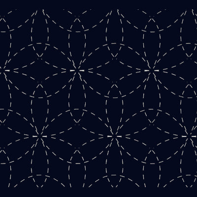 刺し子 花ふきん 花刺し