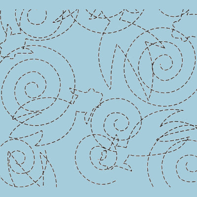 刺し子 花ふきん 納涼金魚