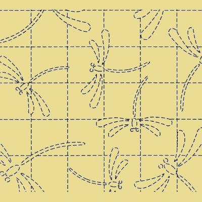 刺し子 花ふきん 茜とんぼ