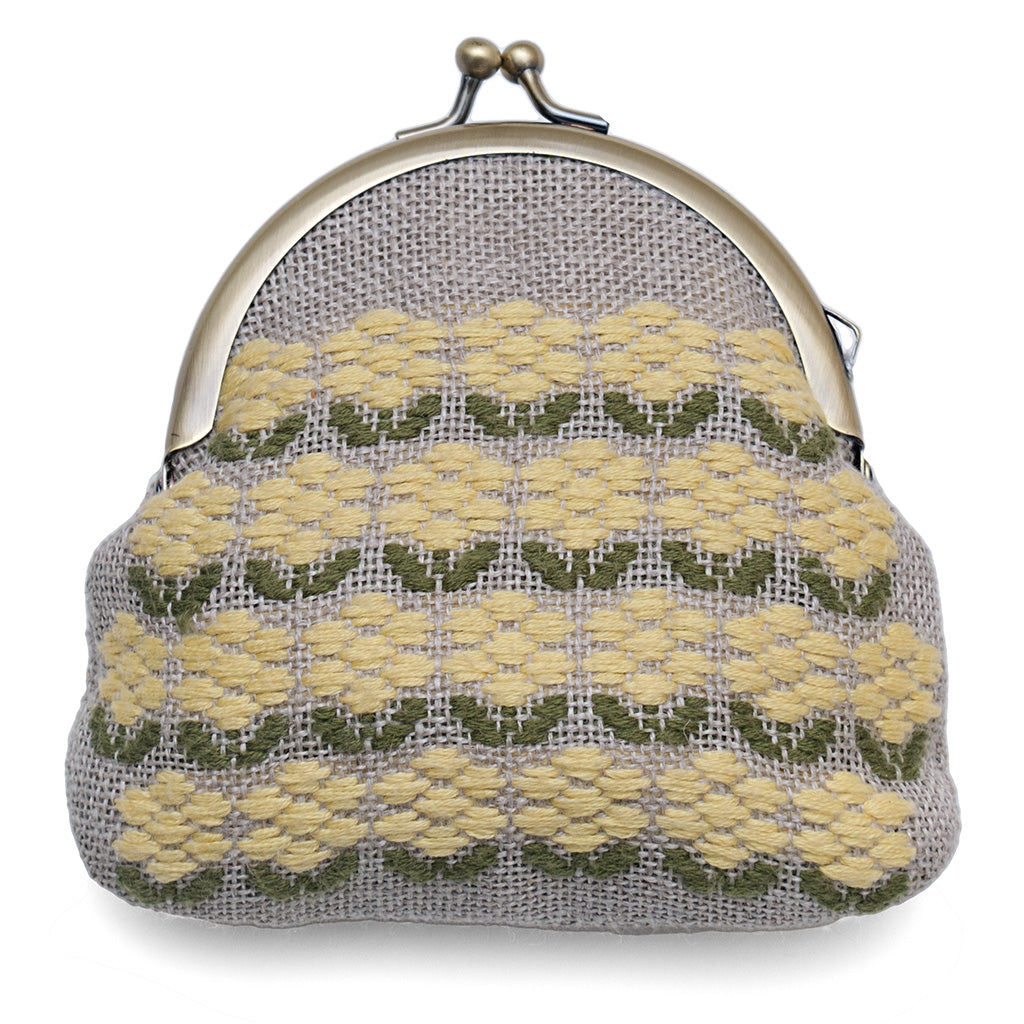 がま口ポーチ 菜の花