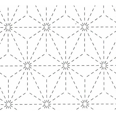 刺し子 花ふきん 麻の葉