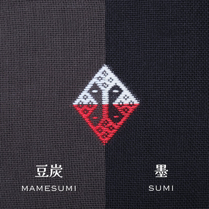 三つ豆さん別注色 ペリープル(綿)  豆炭(まめすみ)